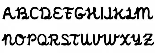 Mrs Chocolat Schriftart Groß