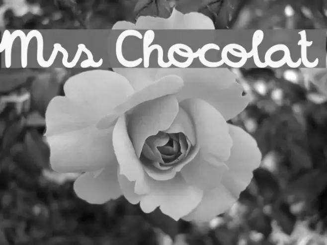 Mrs Chocolat Font examples