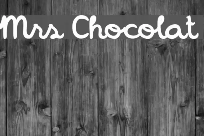 Mrs Chocolat Font examples