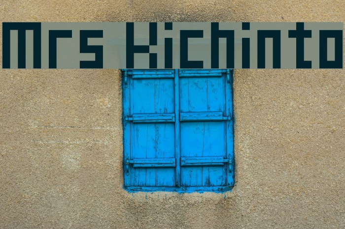 Mrs Kichinto Шрифта examples