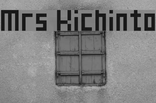 Mrs Kichinto フォント examples