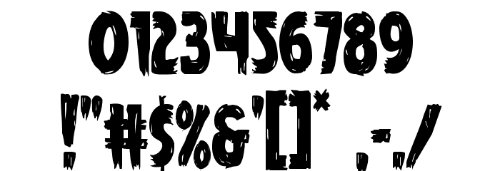 Mrs. Monster Condensed Font OTHER CHARS