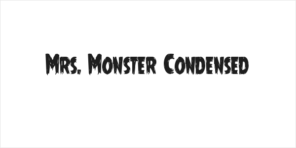 Mrs. Monster Condensed Logo