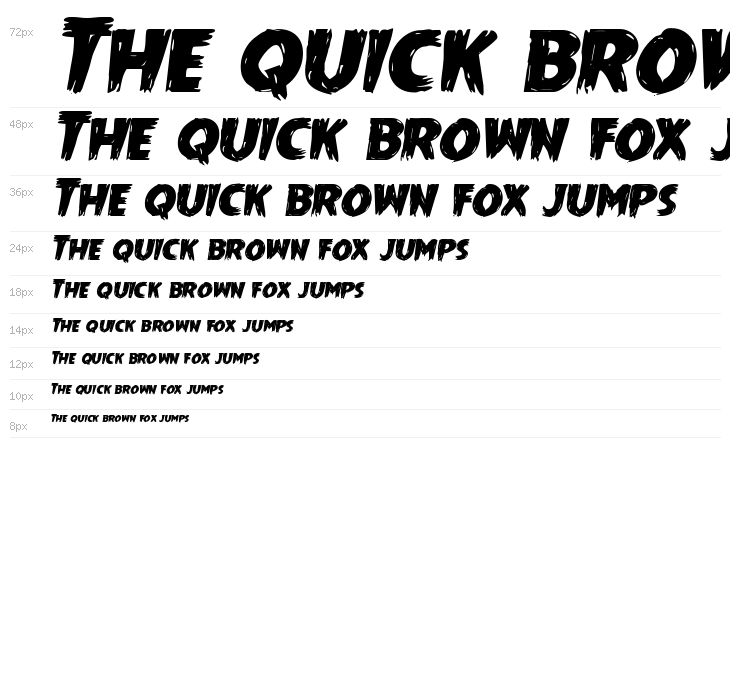 Mrs. Monster Expanded Italic Waterfall