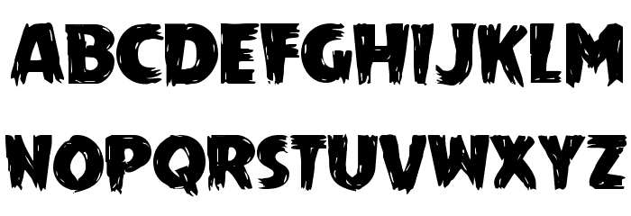 Mrs. Monster Expanded Font LOWERCASE