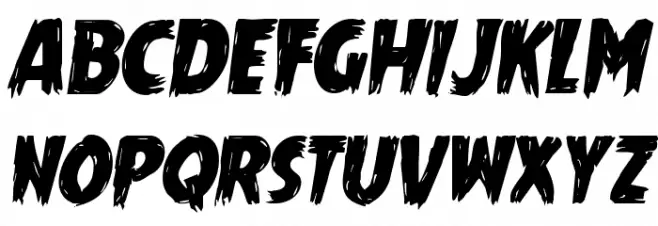 Mrs. Monster Italic Schriftart Groß