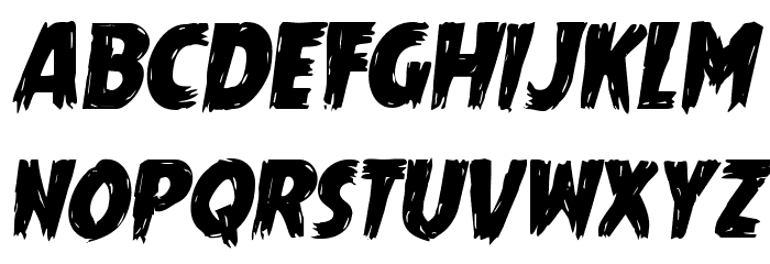 Mrs. Monster Italic Font LOWERCASE