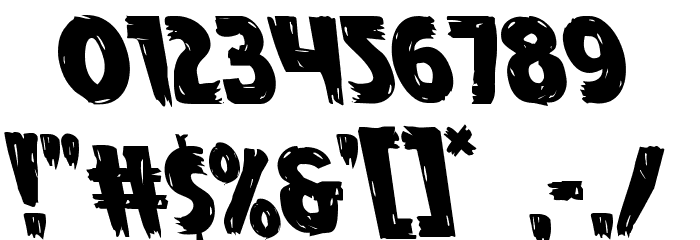 Mrs. Monster Leftalic Font OTHER CHARS