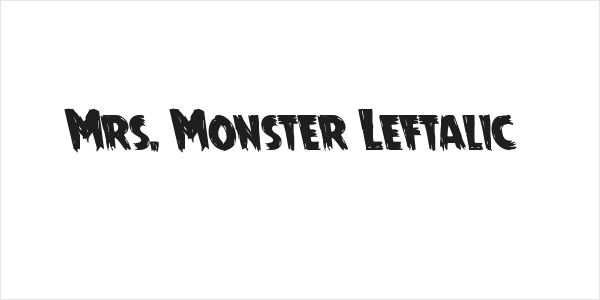 Mrs. Monster Leftalic Logo