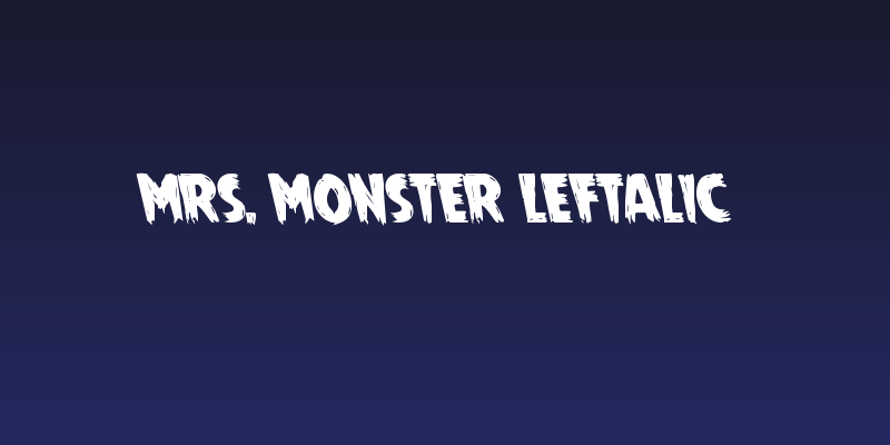 Mrs. Monster Leftalic Social Header