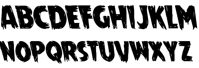 Mrs. Monster Leftalic Font LOWERCASE