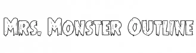 Mrs. Monster Outline 