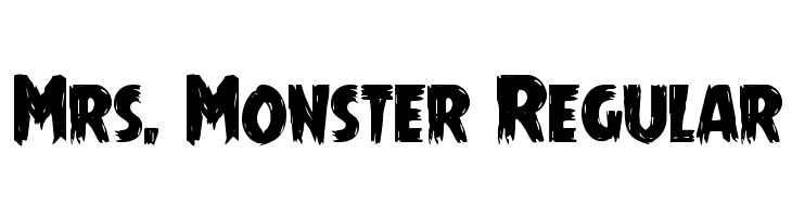 Mrs. Monster Regular  font caratteri gratis