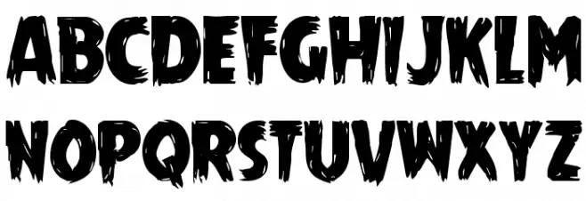 Mrs. Monster Regular Schriftart Groß