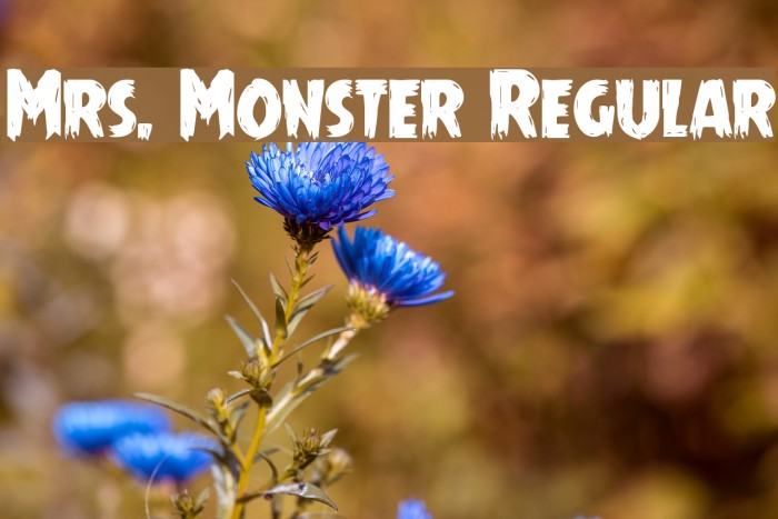 Mrs. Monster Regular フォント examples