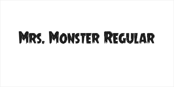 Mrs. Monster Regular Logo