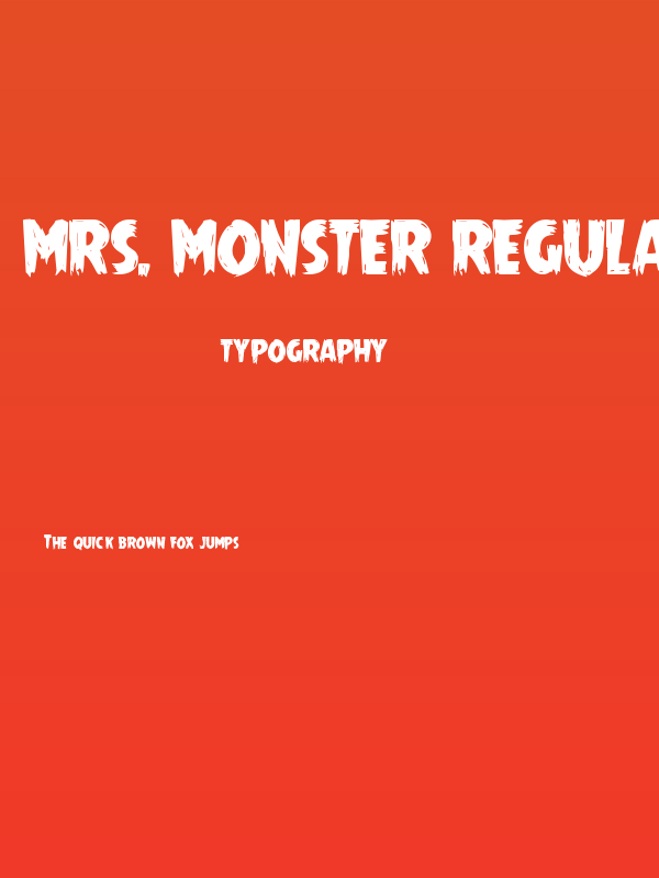 Mrs. Monster Regular Poster