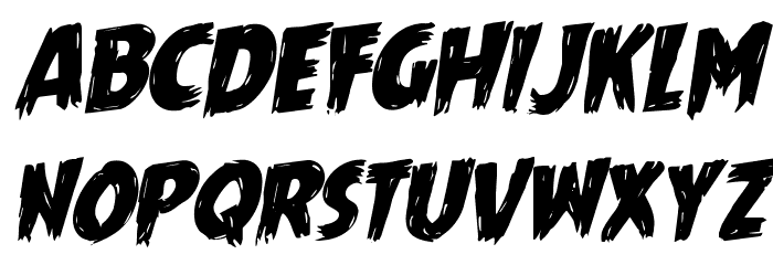 Mrs. Monster Rotalic Font LOWERCASE