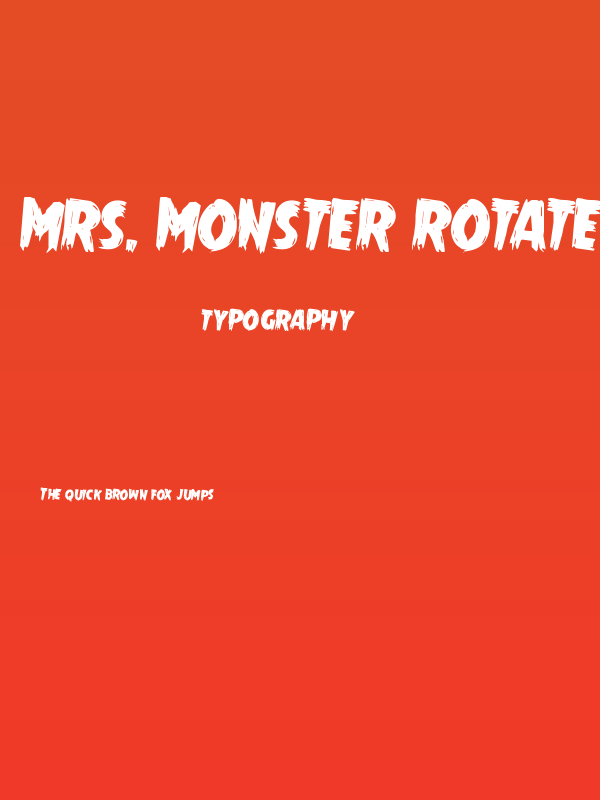 Mrs. Monster Rotated 2 Poster