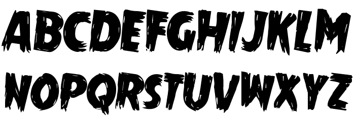 Mrs. Monster Rotated 2 Font LOWERCASE