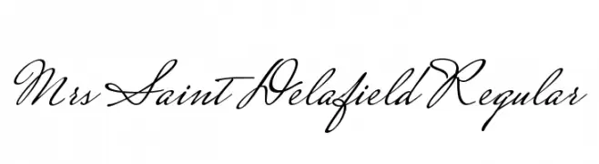 Mrs Saint Delafield Regular  لخطوط تنزيل
