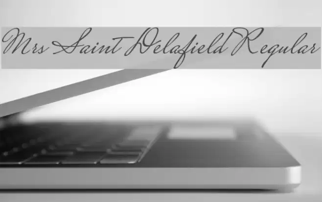 Mrs Saint Delafield Regular Font examples