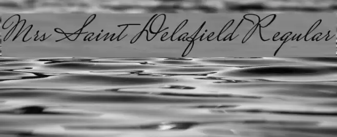 Mrs Saint Delafield Regular Font examples