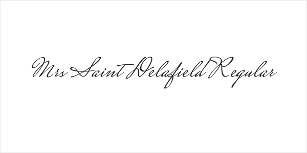 Mrs Saint Delafield Regular Logo