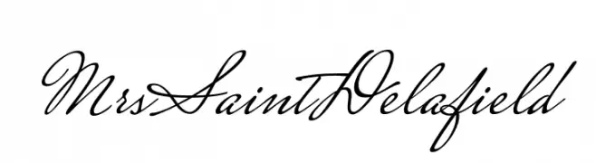 Mrs Saint Delafield  baixar fontes gratis