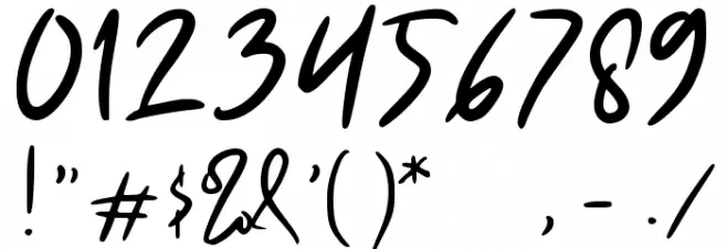 Mrs. Santhi Demo Version Font OTHER CHARS