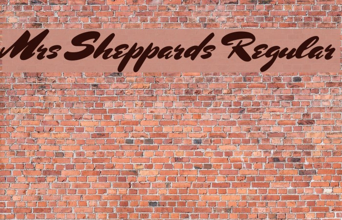 Mrs Sheppards Regular Font examples