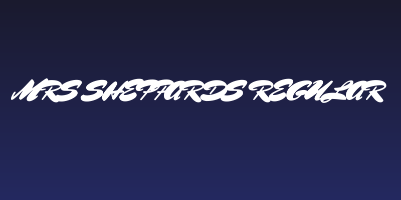 Mrs Sheppards Regular Social Header
