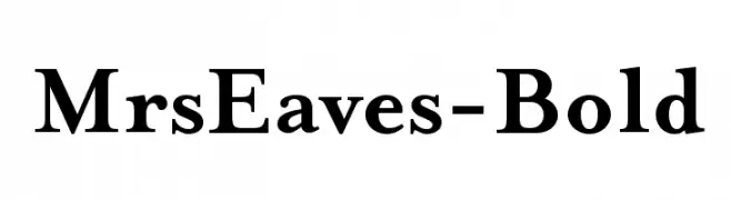 MrsEaves-Bold  Free Fonts Download