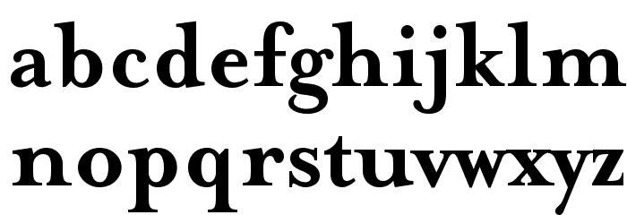 MrsEaves-Bold Font LOWERCASE