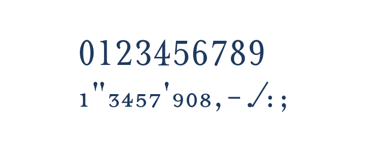 MrsEavesFractions Other Characters