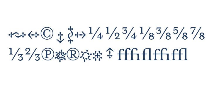 MrsEavesFractions Uppercase