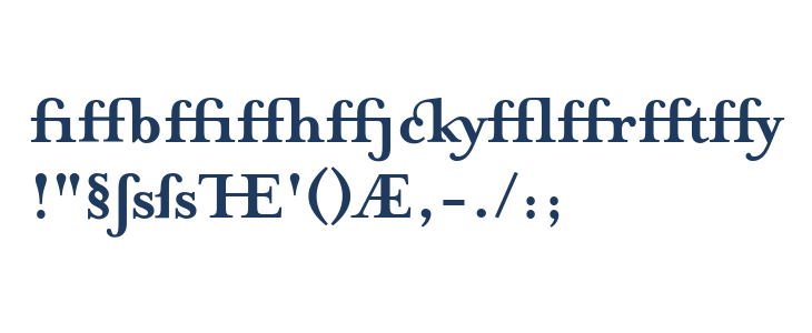 MrsEavesJustLig-Bold Other Characters