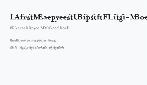 MrsEavesJustLig-Bold Business Card