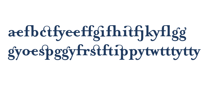 MrsEavesJustLig-Bold Lowercase