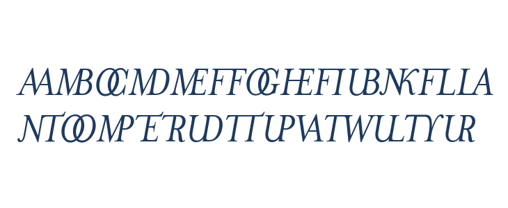 MrsEavesJustLig-Italic Uppercase