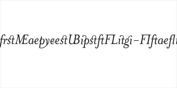 MrsEavesJustLig-Italic Logo