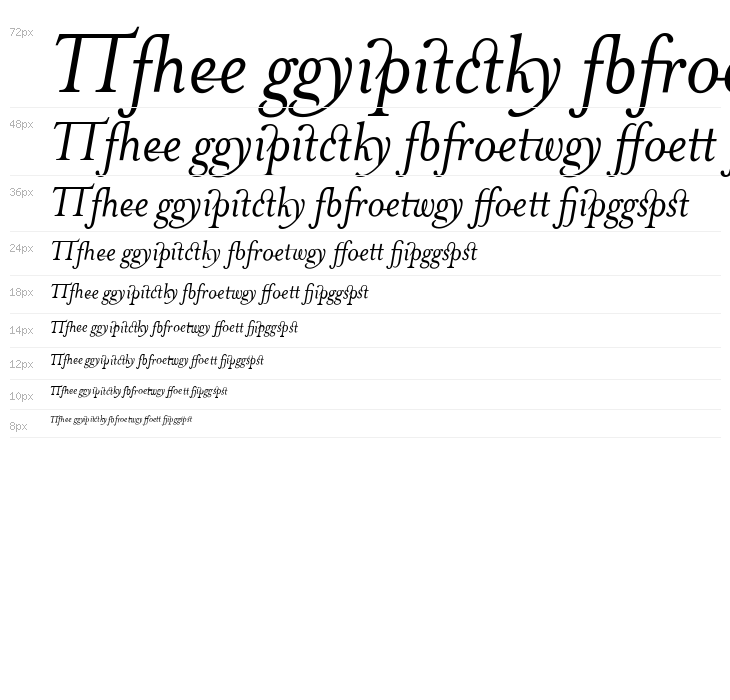 MrsEavesJustLig-Italic Waterfall