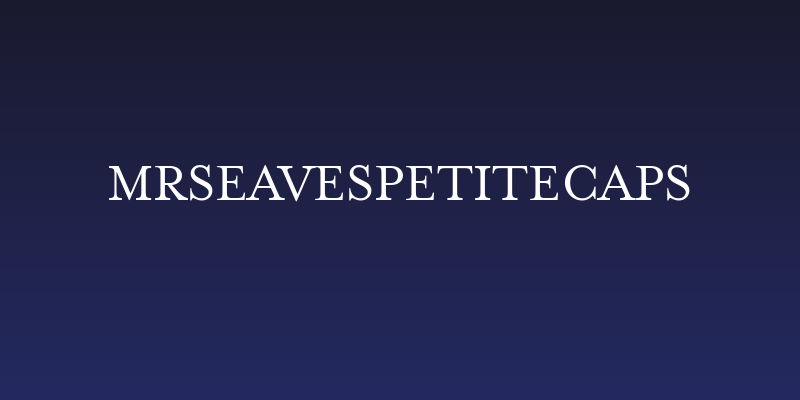 MrsEavesPetiteCaps Social Header