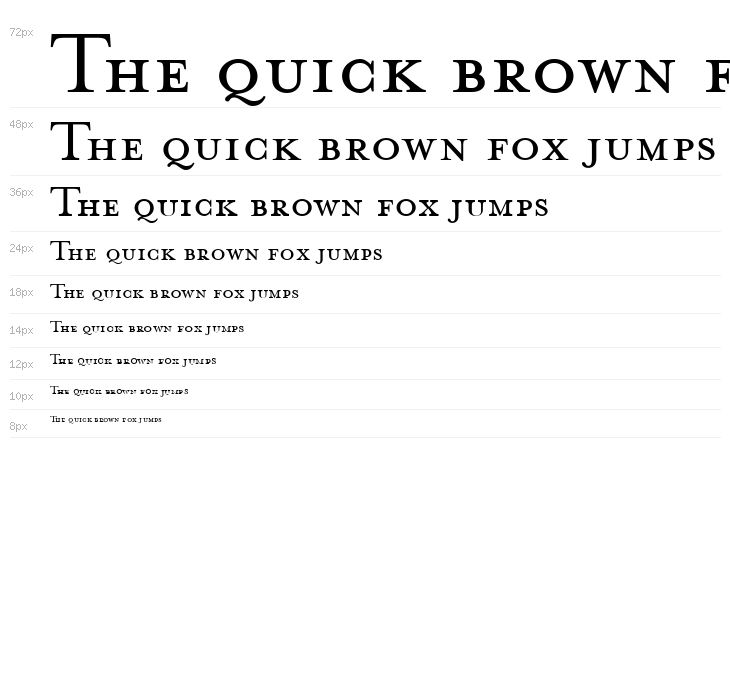 MrsEavesPetiteCaps Waterfall