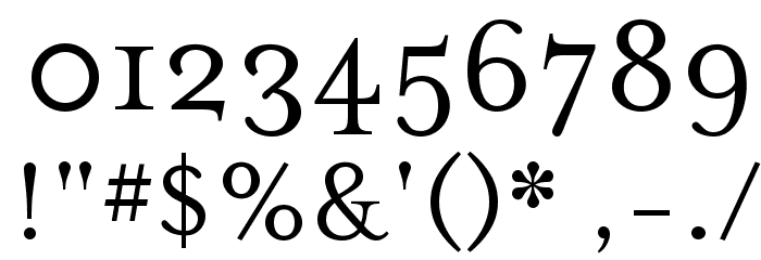 MrsEavesRoman Font OTHER CHARS
