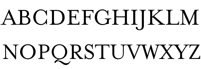 MrsEavesRoman Font UPPERCASE