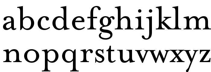 MrsEavesRoman Font LOWERCASE