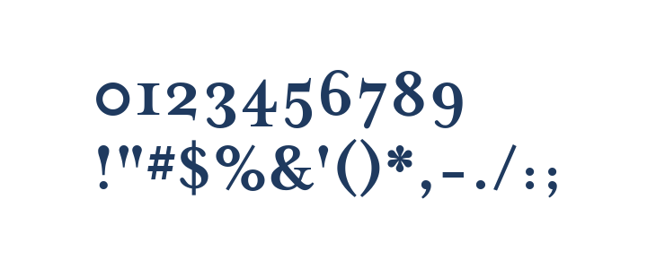 MrsEavesSmartLig-Bold Other Characters