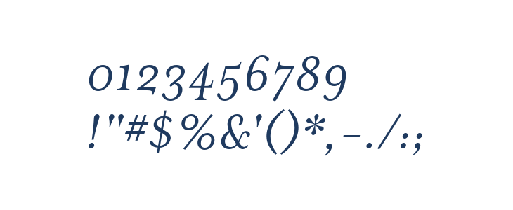 MrsEavesSmartLig-Italic Other Characters