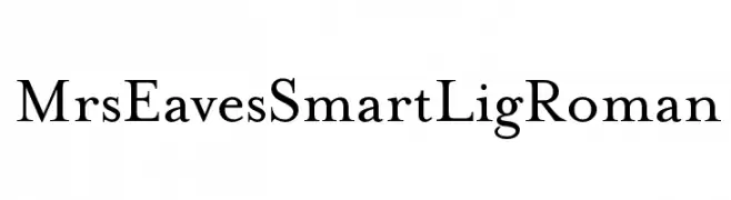 MrsEavesSmartLigRoman  Descarca Fonturi Gratis